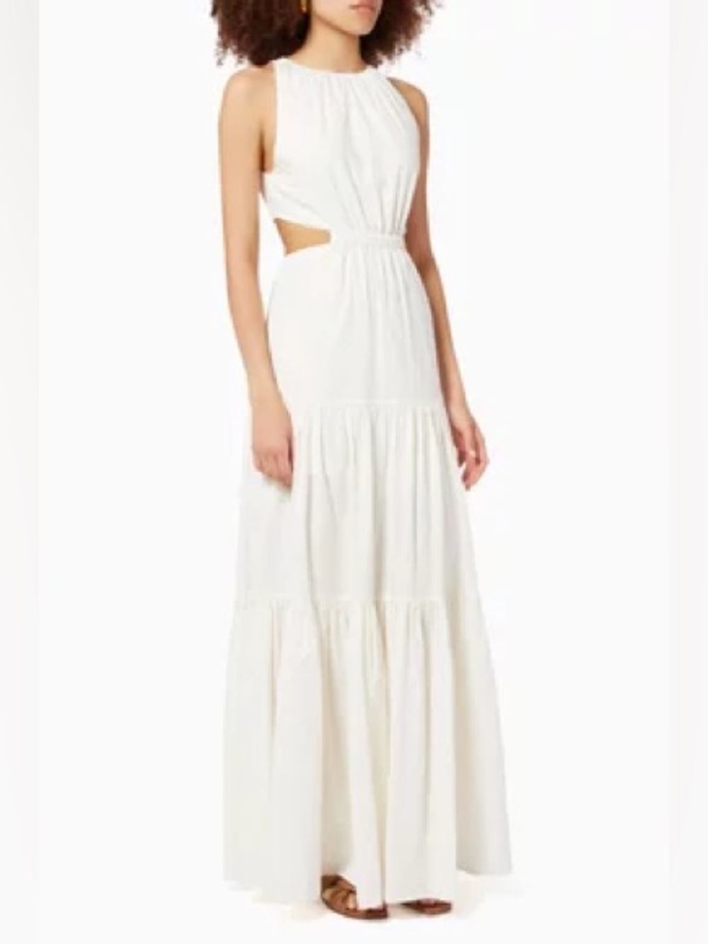 Significant Other Poppy White Cut Out Maxi Dress Cotton NWT 6